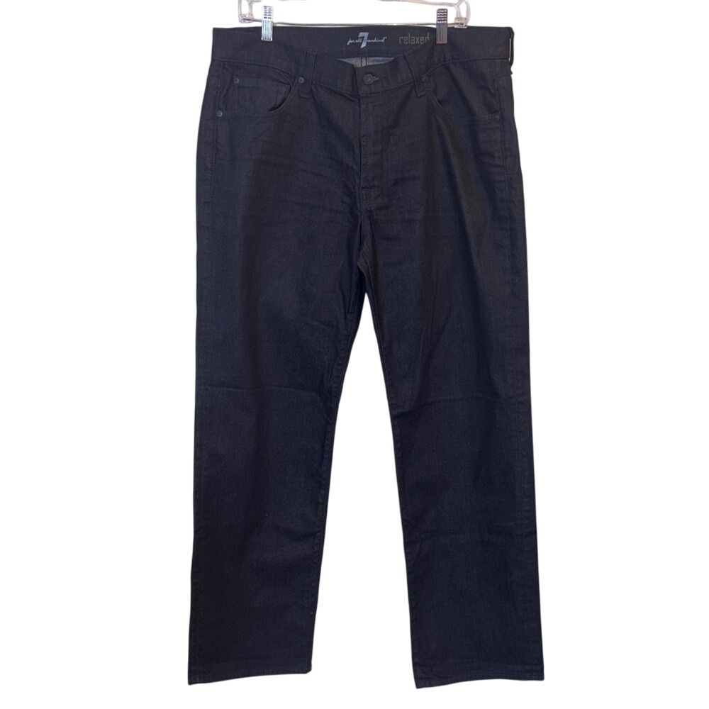 7 For All Mankind Men's Relaxed Jeans - Dark Blue